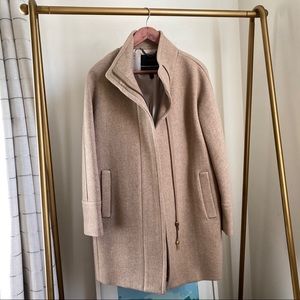 J. Crew Cocoon Coat in Italian Stadium-Cloth Wool